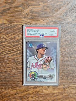 2018 Bowman Chrome Ronald Acuna PSA 10 #BTP2
