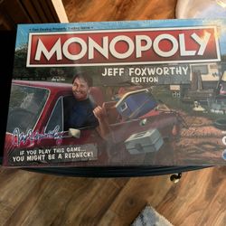 MONOPOLY New Jeff Foxworthy Redneck Edition 