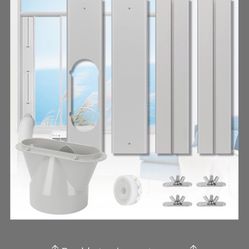 UNAOIWN Portable Air Conditioner Window Kit, Adjustable Vertical/Horizontal Sliding Window Kit Plate For AC Unit, AC Window Vent Kit, AC Window Seal S