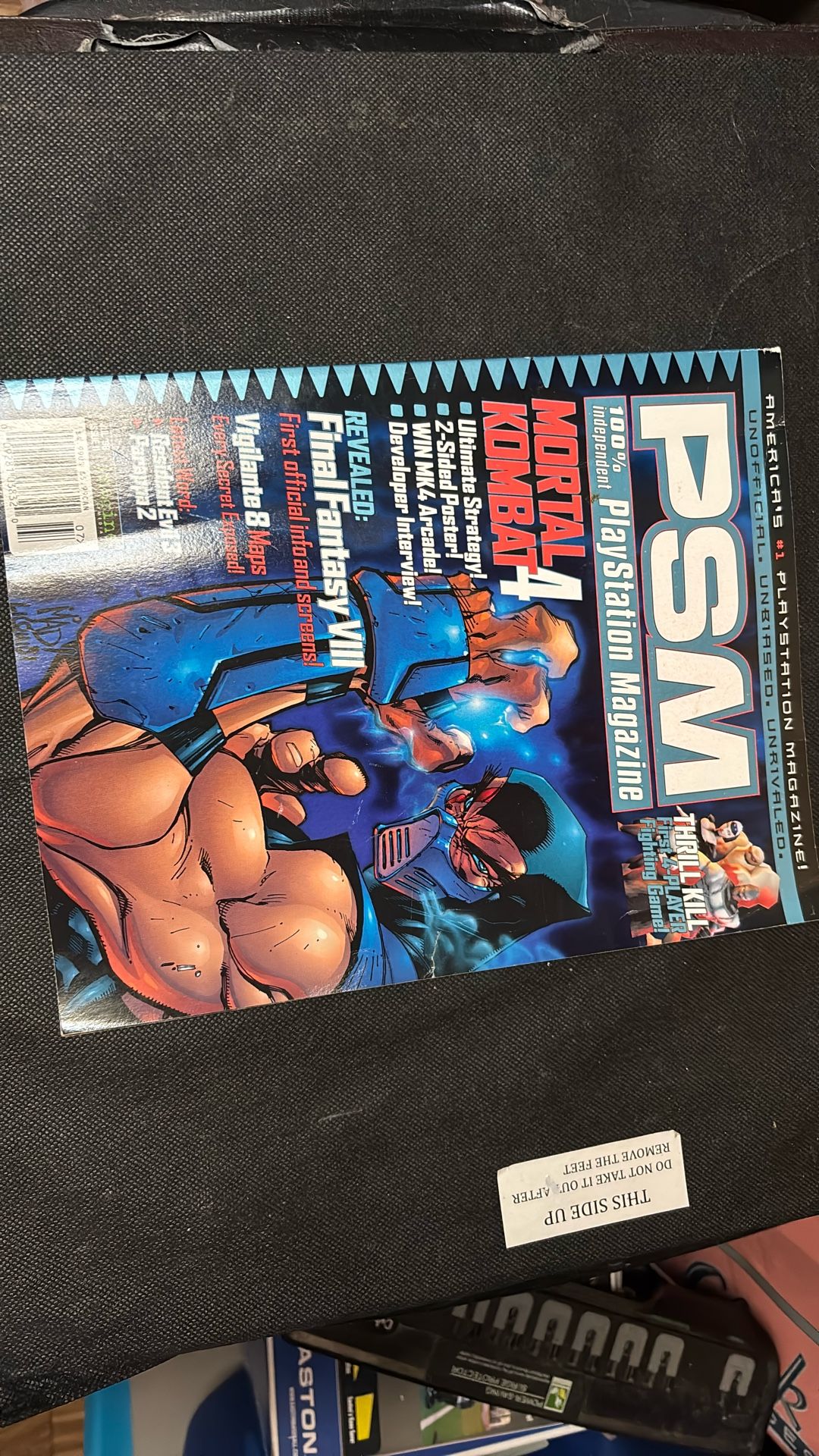 PlayStation Magazine PSM July 1998. Sub Zero Of Mortal Kombat On Cover