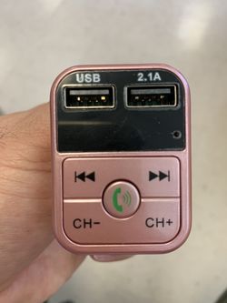 Wireless Bluetooth Car kit Handsfree Talk MP3 player fm transmitter dual car charger