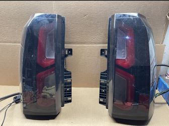 OT105  Fit 15-19 GMC Yukon XL SUV Smoke Full Led Taillight Pair 