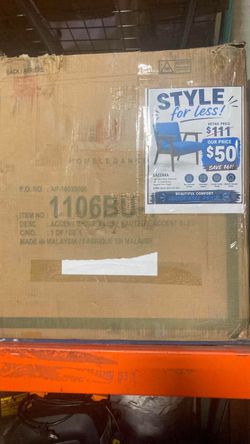 Blue Accent Arm Chair