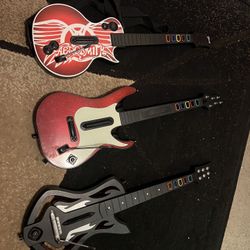 Sony PlayStation 3 Guitar Hero / Rock Band Guitars Wireless But No Dongles Ready to Mod