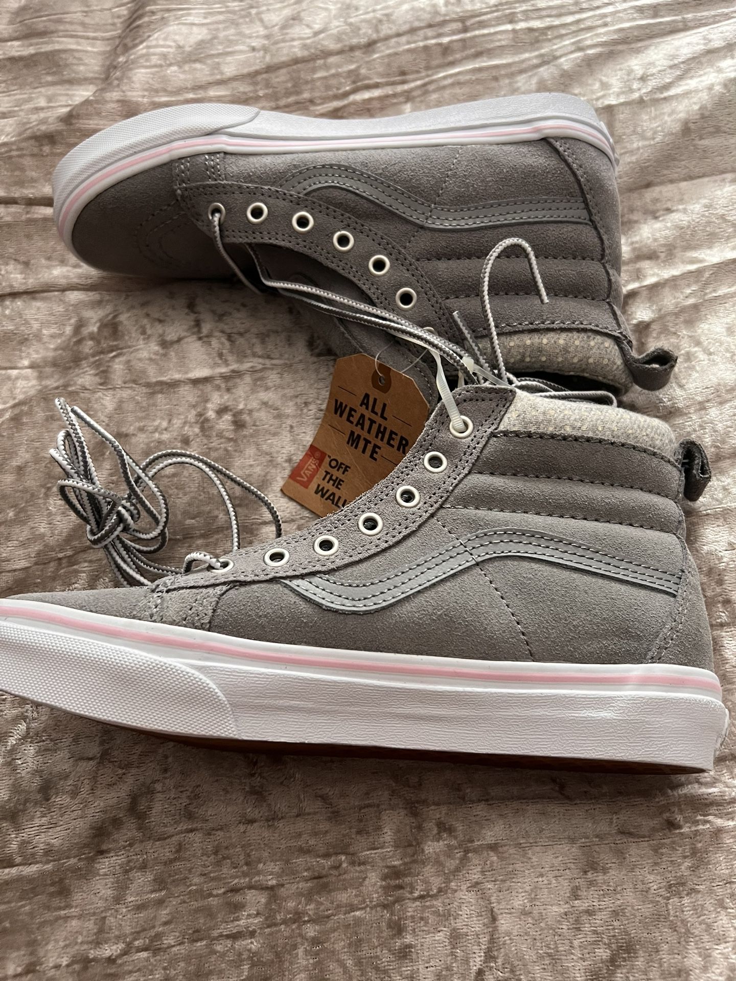Brand New Woman’s Grey High Top Vans