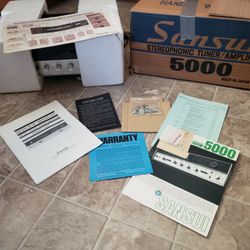 Vintage sansui 5000 Tuner Amplifier In Box One Owner 