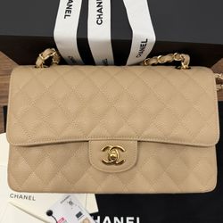 Classic flap Bag Beige 