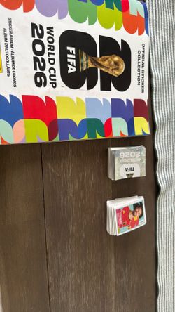 Trading fifa world cup panini cards over 180 stickers