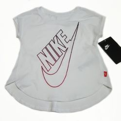 Nike Pink Sparkle Logo Toddler Girl Shortsleeve 2T