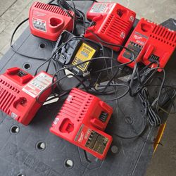 Milwakee/dewalt  Chargers 