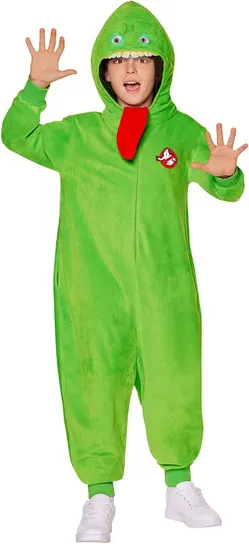 Kids Slimer Jumpsuit Costume - Ghostbusters (Medium 8-10)