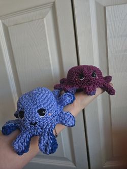 Handmade Crochet Reversible Octopus Fidget