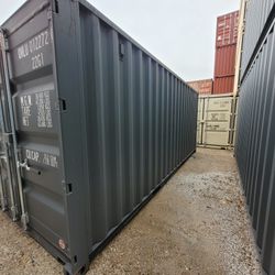NEW 20ft Gray One Trip Shipping Containers For Sale 