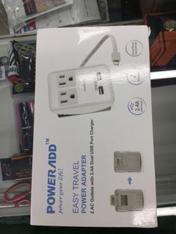 Power add easy travel power adapter opened box