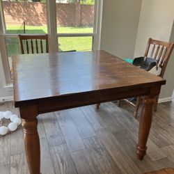 Hardwood Dining Or Kitchen Table 