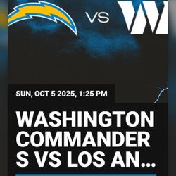 Los Angeles Chargers Vs. Commander