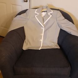 Grey Suit White Trim 
