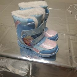 Frozen Snow Boots Size 12 Toddler. Almost brand new