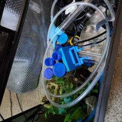 Black Glass Top Fin 10 Gal Aquarium 