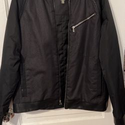 Mens Xl  Calvin Klein Jacket trimmed In leather