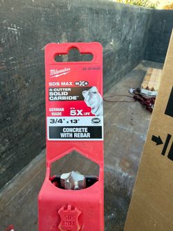 Milwaukee SDS Max MX4 Drill Bit 3/4" x 13"