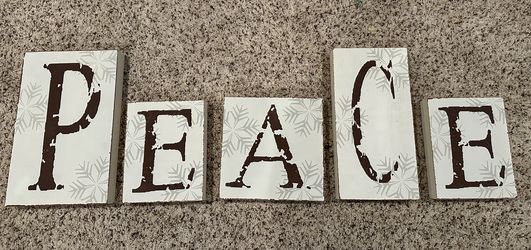 Peace - Wooden Stand Up Sign