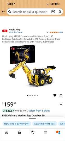 LEGO controllable Excavator and Bulldozer 2 in 1