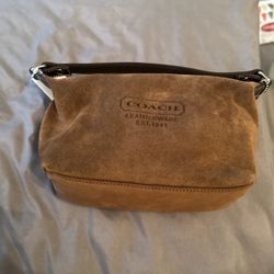 coach bag- never used- brown  soft leather 