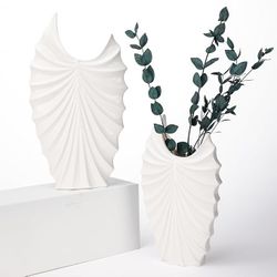 Small Nordic Ceramic Vase Set of 2