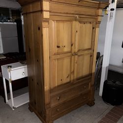 Large Wooden Armoire Dresser 