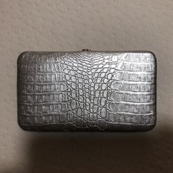 Silver Clutch Wallet
