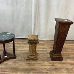 Column Pedestals & Empire Style Table 