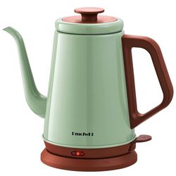 DmofwHi Gooseneck Electric Kettle (1.0L), 100% Stainless Steel BPA Free Classic Pour Over Coffee Kettle | Tea Kettle - Green