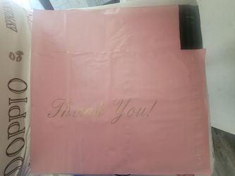Pink "Thank You" Polly Mailers