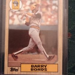 Barry Bonds error Rookie Card