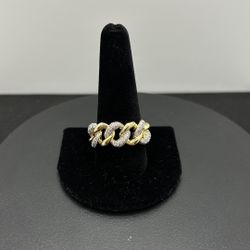 14KY 1CTW Miami Cuban Ring