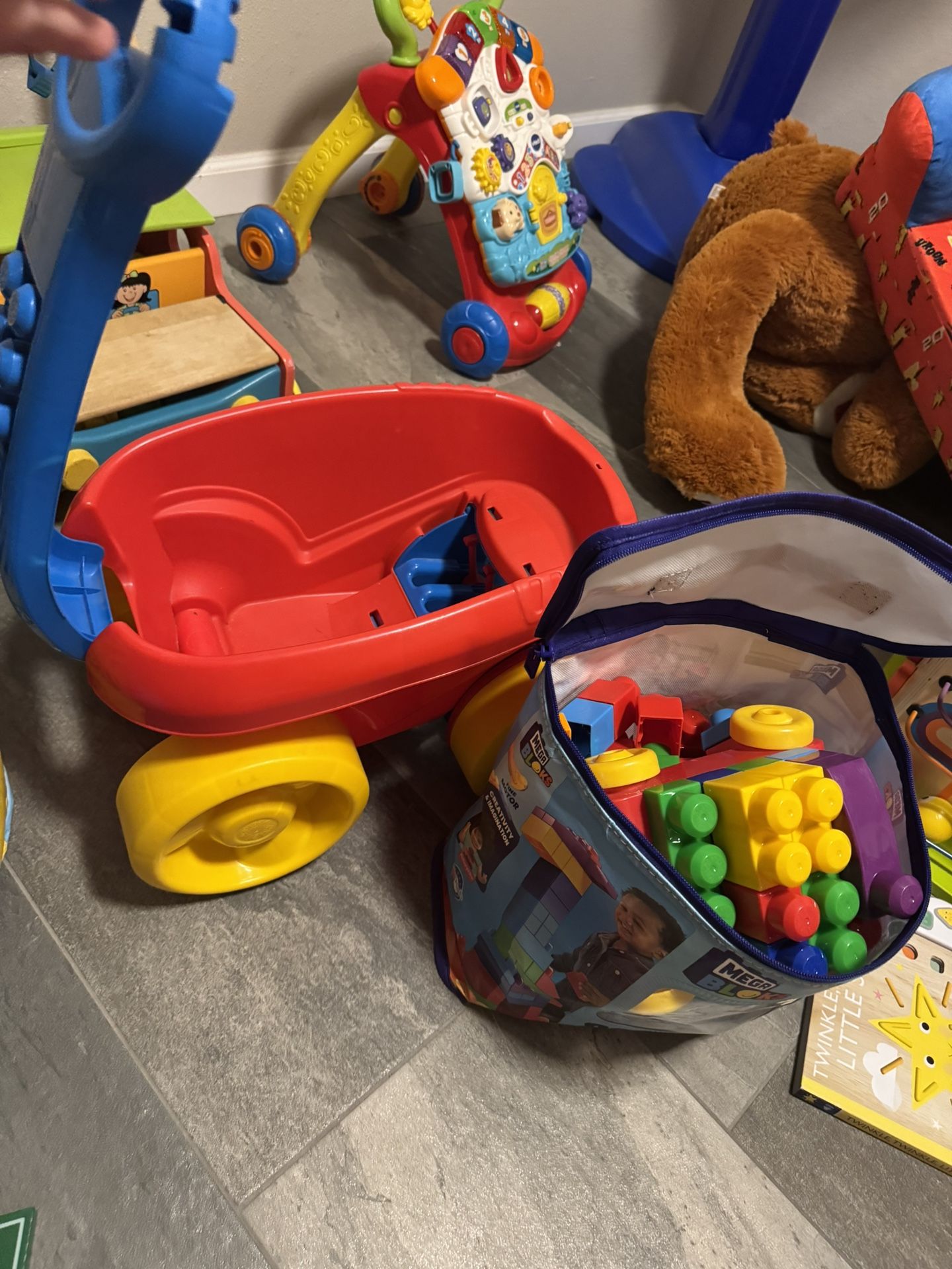 Lego Wagon And Lego Blocks
