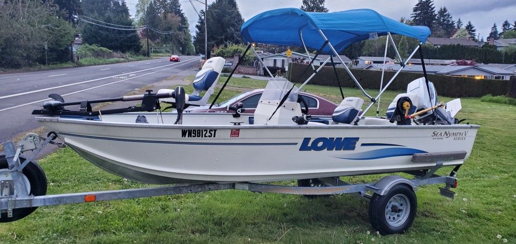 2000 Aluminium Lowe 16'foot Fishing Boat