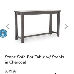 Sofa Table w/stools