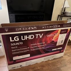 LG 50” 4K UHD Smart TV —OBO! Need Gone by Nov 9!