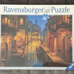 New Sealed Ravensburger 1500 Piece Puzzle – Venice Canal Scene