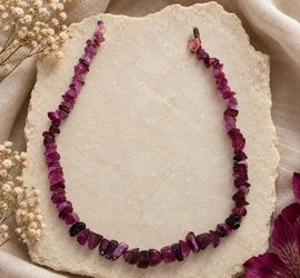 Vintage Estate Rubellite Tourmaline Necklace