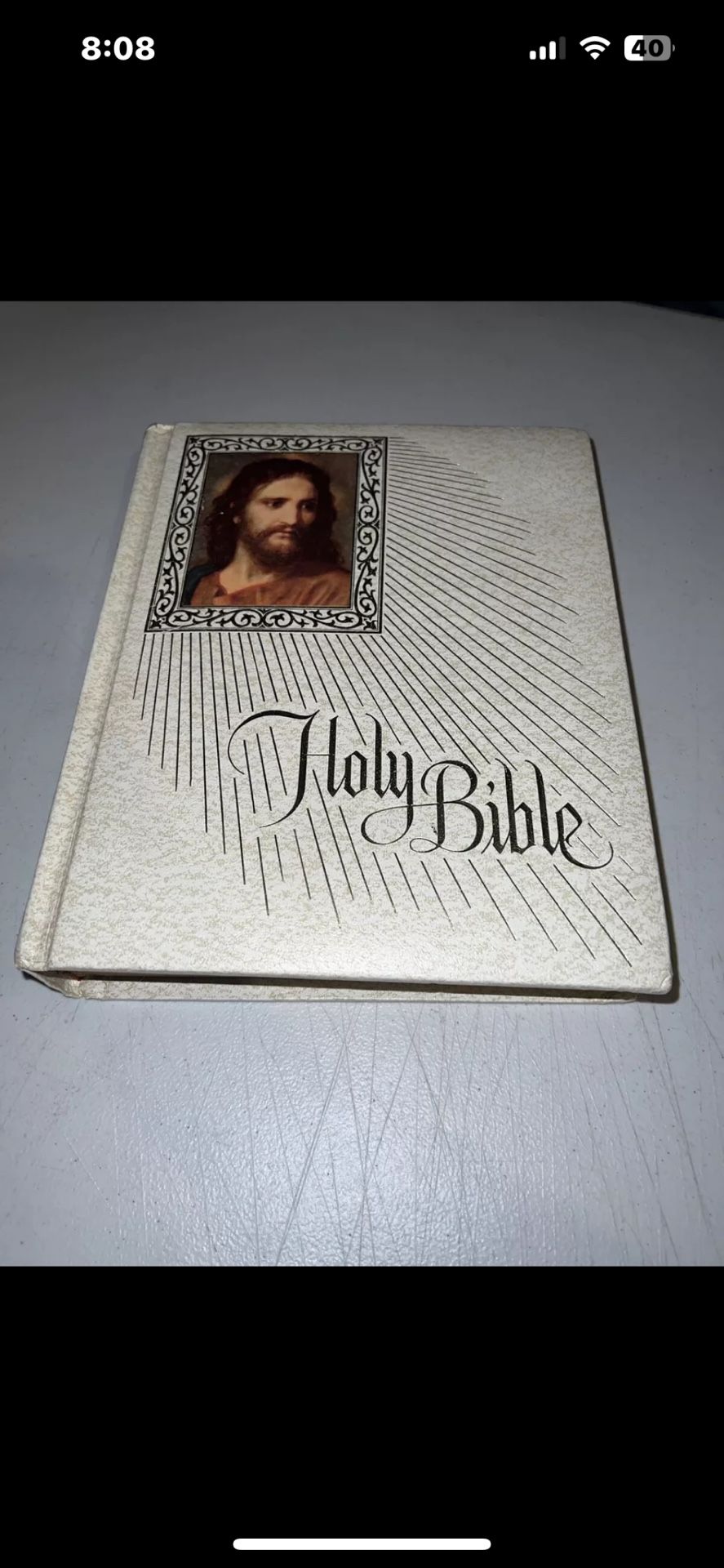 VTG 1970 Holy Bible Fireside Family Edition KJV King James Version Red Letter