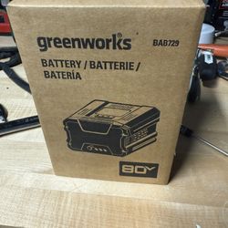 Brand New Green works Battery Bab729