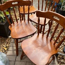 4 Solid Beautiful Collectible Chairs