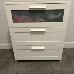 White 3 Drawer Dresser - IKEA Brimnes