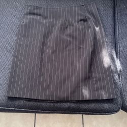 Black Pin Stripe Skirt