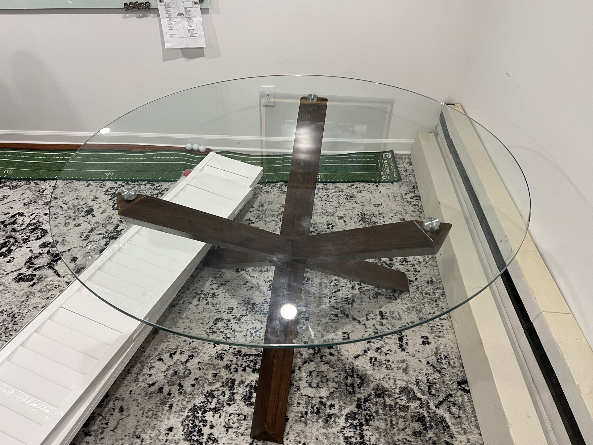 Tempered Glass Dining Room Table