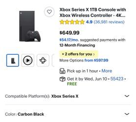 1 TB Xbox One Series X
