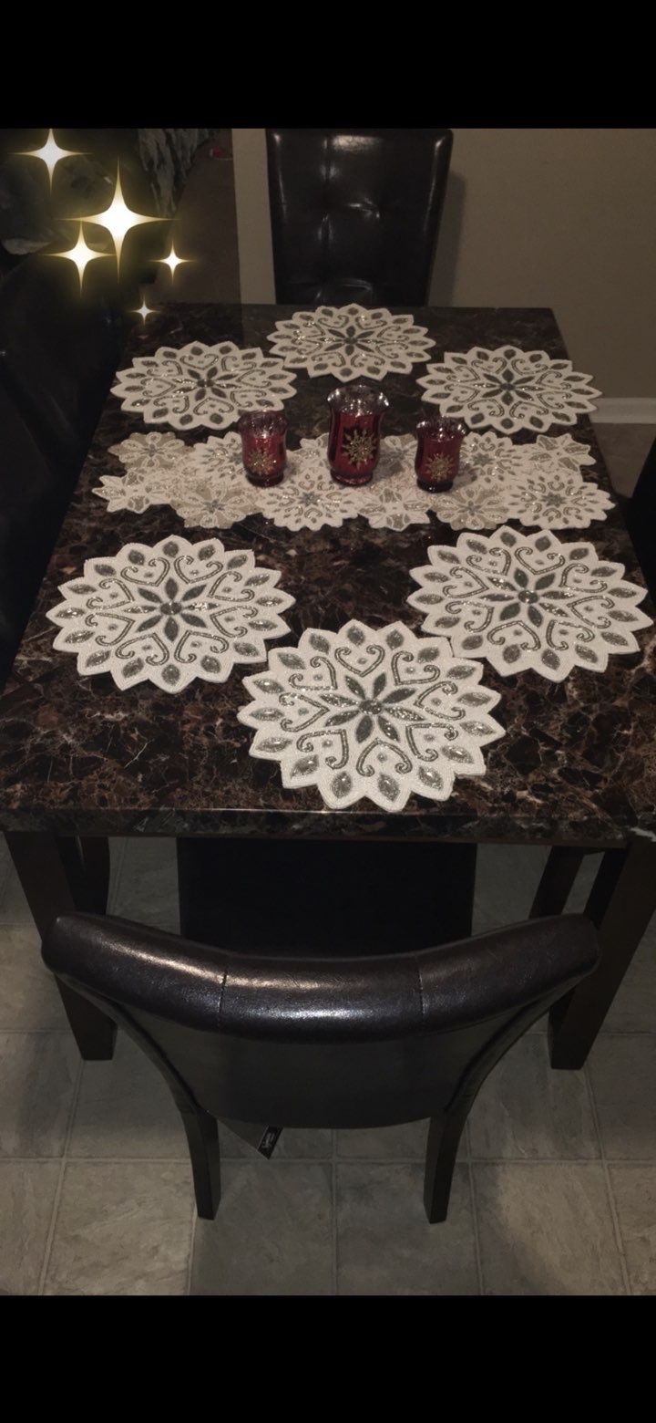 dining table and chairs